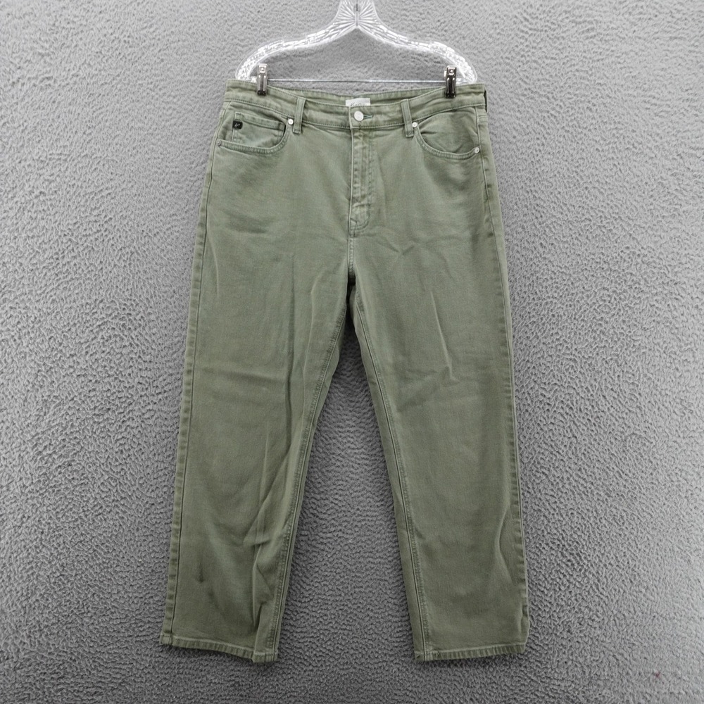 Kancan Zandria Ultra High Rise 90s Straight Leg Jeans 15 / 31 Olive Green Womens